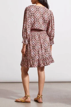 Tribal Embroidered Smocked Dress 3 Tribal Embroidered Smocked Dress -Gustwillers Clothing Shop Tribal Embroidered Smocked Dress PINKDUST 3 95240.1712762104