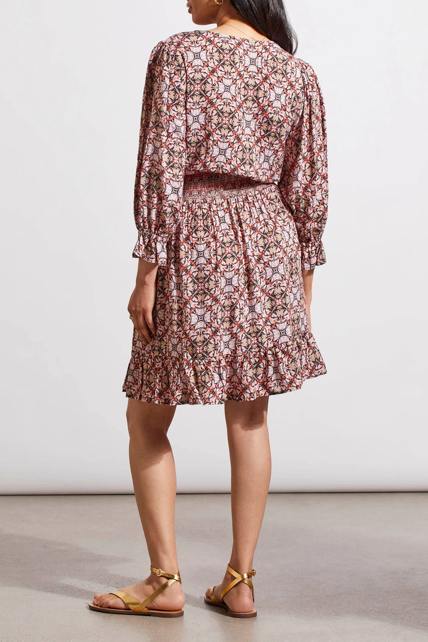 Tribal Embroidered Smocked Dress Tribal Embroidered Smocked Dress -Gustwillers Clothing Shop Tribal Embroidered Smocked Dress PINKDUST 3 95240.1712762104