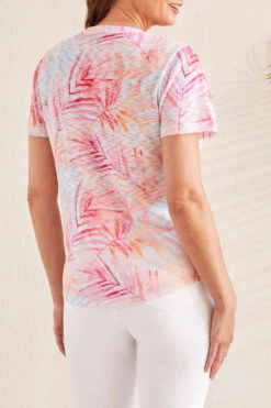 Tribal Flutter Sleeve U Neck -Gustwillers Clothing Shop Tribal Flutter Sleeve U Neck RASPBERR 2 78394.1711651894