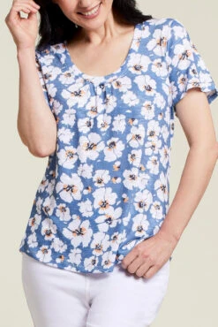 Tribal Flutter Sleeve U Neck