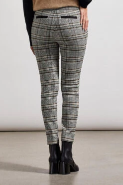 Tribal Pull On Plaid Ankle Pant -Gustwillers Clothing Shop Tribal Pull On Plaid Ankle Pant BLACK 2 47275.1710520182