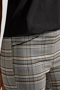 Tribal Pull On Plaid Ankle Pant -Gustwillers Clothing Shop Tribal Pull On Plaid Ankle Pant BLACK 3 66134.1710520186