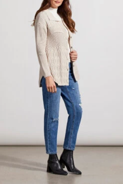 Tribal Sweater Shacket -Gustwillers Clothing Shop Tribal Sweater Shacket BONE 3 62545.1710522010