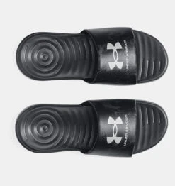Under Armour UA® Ansa Graphic Slides - 3024434 -Gustwillers Clothing Shop UA Ansa Graphic Slides 3024434 BLKGREY 2 32269.1711490330