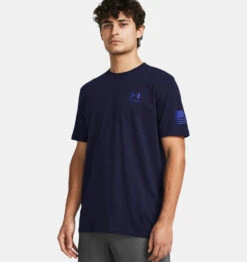 Under Armour UA® Freedom Flag Gradient T-Shirt -Gustwillers Clothing Shop UA Freedom Flag Gradient T Shirt MIDNIGHT 2 73629.1711562223