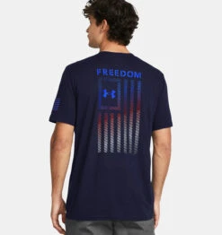 Under Armour UA® Freedom Flag Gradient T-Shirt -Gustwillers Clothing Shop UA Freedom Flag Gradient T Shirt MIDNIGHT 3 46622.1711562224