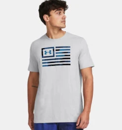 Under Armour UA® Freedom Flag Printed T-shirt -Gustwillers Clothing Shop UA Freedom Flag Printed T shirt MODGRAY 2 02622.1711562172