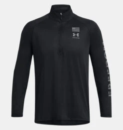 Under Armour UA® Freedom Tech™ ½ Zip -Gustwillers Clothing Shop UA Freedom Tech Zip BLACK 1 71321.1712845398