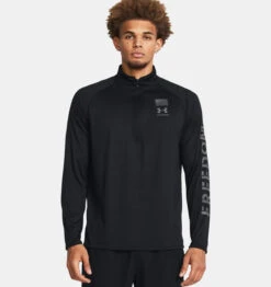 Under Armour UA® Freedom Tech™ ½ Zip -Gustwillers Clothing Shop UA Freedom Tech Zip BLACK 2 04240.1712845401