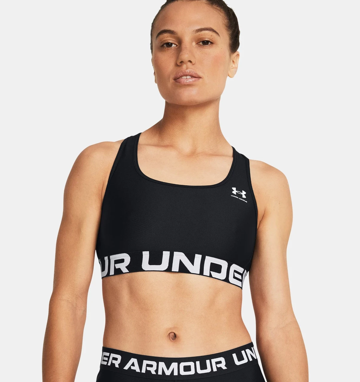 UA® HeatGear® Armour Mid Branded Sports Bra Under Armour UA® HeatGear® Armour Mid Branded Sports Bra -Gustwillers Clothing Shop UA HeatGear Armour Mid Branded Sports Bra BLACK 2 14126.1716997440