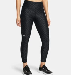 Under Armour UA® HeatGear® No-Slip Waistband Printed Ankle Leggings -Gustwillers Clothing Shop UA HeatGear No Slip Waistband Printed Ankle Leggings BLACK 2 41442.1710519433