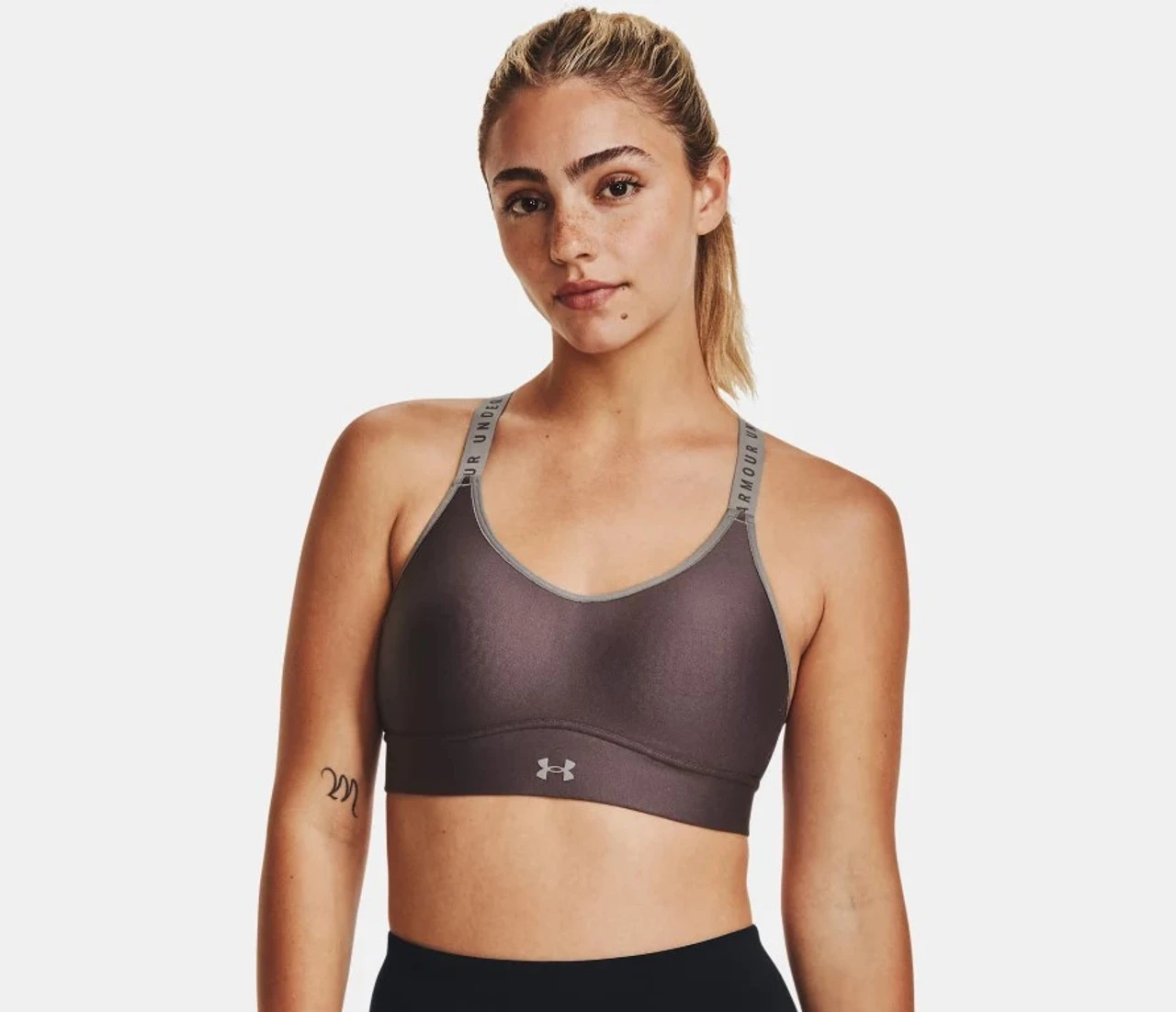 UA® Infinity Mid Covered Sports Bra Under Armour UA® Infinity Mid Covered Sports Bra -Gustwillers Clothing Shop UA Infinity Mid Covered Sports Bra ASHTAUPE 2 25122.1710524111