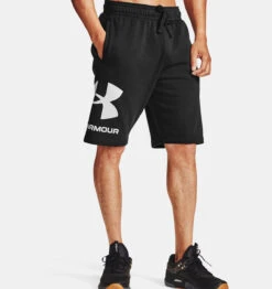Under Armour UA® Rival Fleece Big Logo Shorts -Gustwillers Clothing Shop UA Rival Fleece Big Logo Shorts BLACK 2 33681.1710856629