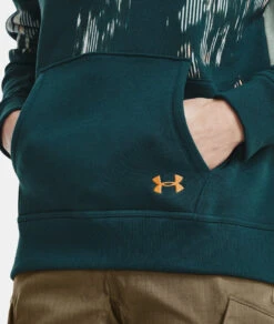 Under Armour UA® Rival Fleece Blocked Hoodie - 1365693 -Gustwillers Clothing Shop UA Rival Fleece Blocked Hoodie 1365693 OPALGREE 4 09325.1710521027