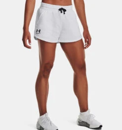 Under Armour UA® Rival Fleece Shorts - 1376257 -Gustwillers Clothing Shop UA Rival Fleece Shorts WHITE 2 52891.1710522665