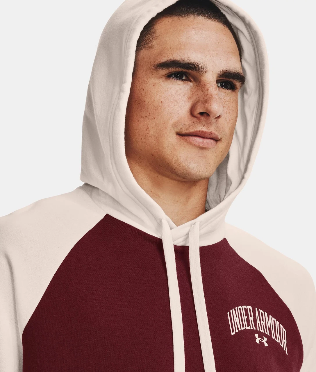 UA® Rival Fleece Wordmark Colorblock Hoodie Under Armour UA® Rival Fleece Wordmark Colorblock Hoodie -Gustwillers Clothing Shop UA Rival Fleece Wordmark Colorblock Hoodie CHESTNUT 4 73867.1710856947