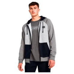 Under Armour UA® Rival Terry Colorblock Hoodie - 1383096 -Gustwillers Clothing Shop UA Rival Terry Colorblock Hoodie 1383096 MODGRAY 2 55604.1711562164
