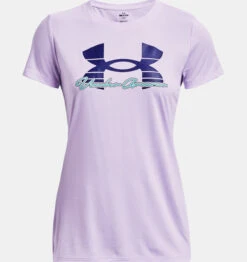 Under Armour UA® Tech™ Script Short Sleeve -Gustwillers Clothing Shop UA Tech Script Short Sleeve NEBULAPU 1 12972.1710520413