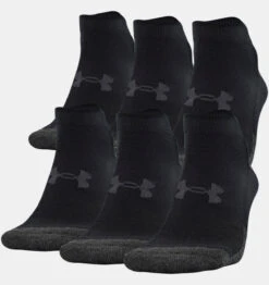 Under Armour Unisex Low Cut Sock 6-Pack -Gustwillers Clothing Shop Under Armour Unisex Low Cut Sock 6 Pack BLACK 3 55426.1710522558