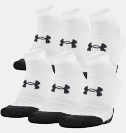 Under Armour Unisex Low Cut Sock 6-Pack -Gustwillers Clothing Shop Under Armour Unisex Low Cut Sock 6 Pack WHITE 2 37768.1710522552