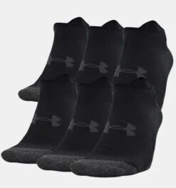 Under Armour Unisex No Show Sock 6-Pack -Gustwillers Clothing Shop Under Armour Unisex No Show Sock 6 Pack BLACK 3 83197.1710523208