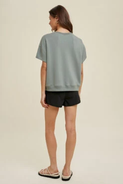 Wishlist Scuba Knit Drop Shoulder Top -Gustwillers Clothing Shop Wishlist Scuba Knit Drop Shoulder Top MINT 2 46360.1715867335