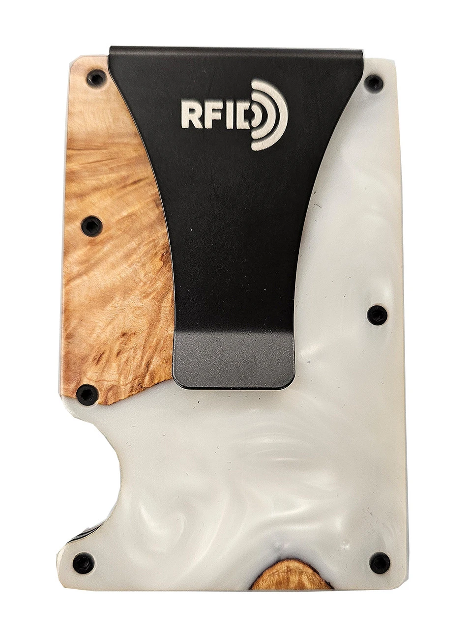 Wooden Element RFID Wallet - Pearl White Wooden Element RFID Wallet - Pearl White -Gustwillers Clothing Shop Wooden Element RFID Wallet Pearl White S 1 69952.1716317461