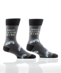 YO Sox Men's Best Catch Ever Socks