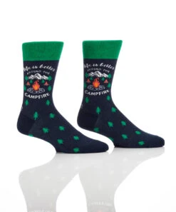 YO Sox Men's Better Around The Campire Socks