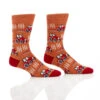YO Sox Men's Red Tractor Socks